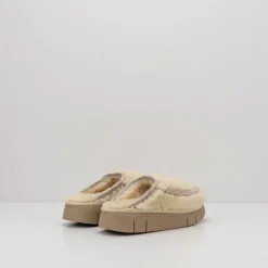 Mujer MOU Zuecos-ZUECO - - BOUNCE CLOG CURLY SHEEPSKIN VANILLA