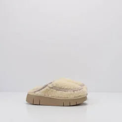 Mujer MOU Zuecos-ZUECO - - BOUNCE CLOG CURLY SHEEPSKIN VANILLA