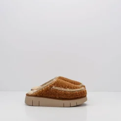 Mujer MOU Zuecos-ZUECO - - BOUNCE CLOG CURLY SHEEPSKIN COGNAC