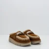 Mujer MOU Zuecos-ZUECO - - BOUNCE CLOG METAL LOGO COGNAC