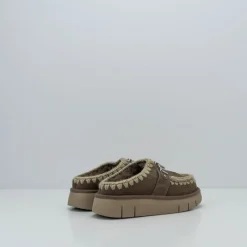 Mujer MOU Zuecos-ZUECO - - BOUNCE CLOG METAL LOGO ELEPHANT GREY