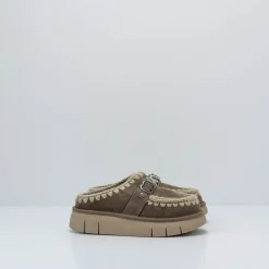 Mujer MOU Zuecos-ZUECO - - BOUNCE CLOG METAL LOGO ELEPHANT GREY