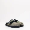 Mujer MOU Zuecos-ZUECO - - LOW BIO SABOT PLAIN RAFFIA BLACK