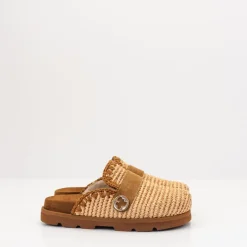 Mujer MOU Zuecos-ZUECO - - LOW BIO SABOT PLAIN RAFFIA NATURAL
